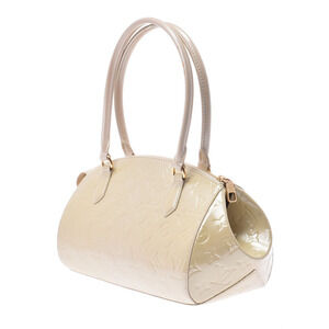 Louis Vuitton Handbag Vernis Monogram White Corail Sherwood Blanc